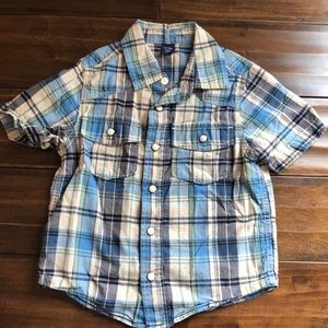 Baby Gap Short Sleeve Snap Button up Size 4